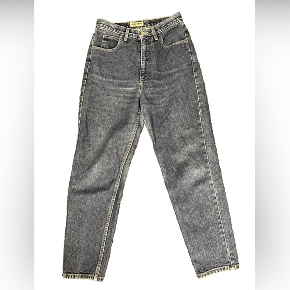 VTG Guess Jeans Women 29 Blue High Rise Mom Pants Acid Wash USA 90s Retro NOTES - Picture 1 of 11